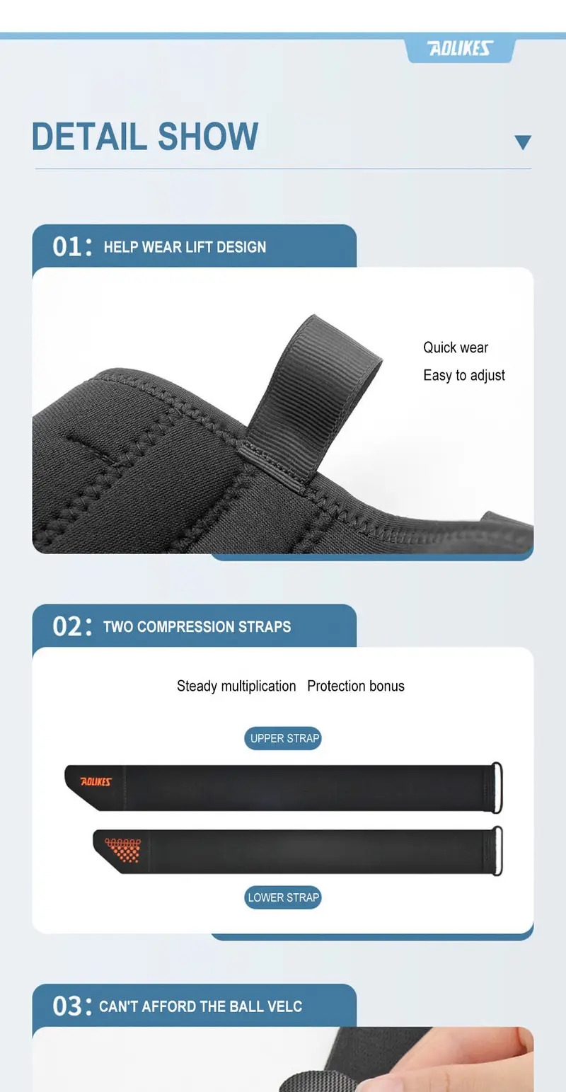 1pc neoprene knee support with four spring support provides compression and stability for sports and exercise order one size up details 9