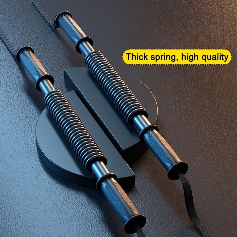 1pc spring arm strength training bar arm strength trainer for men and women fitness arm chest expansion tool 30kg 50kg 60kg details 0