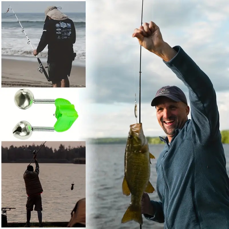 10 50pcs clip   fish bell for fishing rods and sea rods with   for fishing alarm details 5