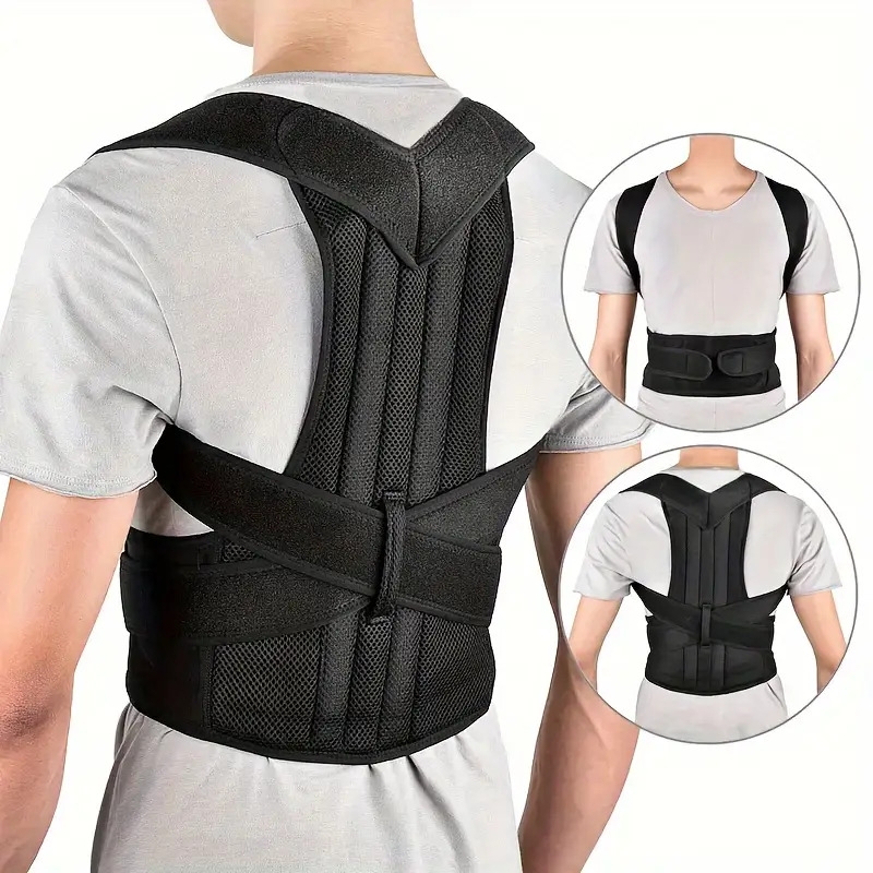 posture corrector back brace with 8 shape pull straps and fiberglass support rods hand wash only pull on closure electricity free battery free for spinal alignment and pain relief 0