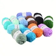 12 24 53pcs hand knitting   acrylic yarn crocheting line for sweater scarf hat diy handmade amugrumi thread details 8