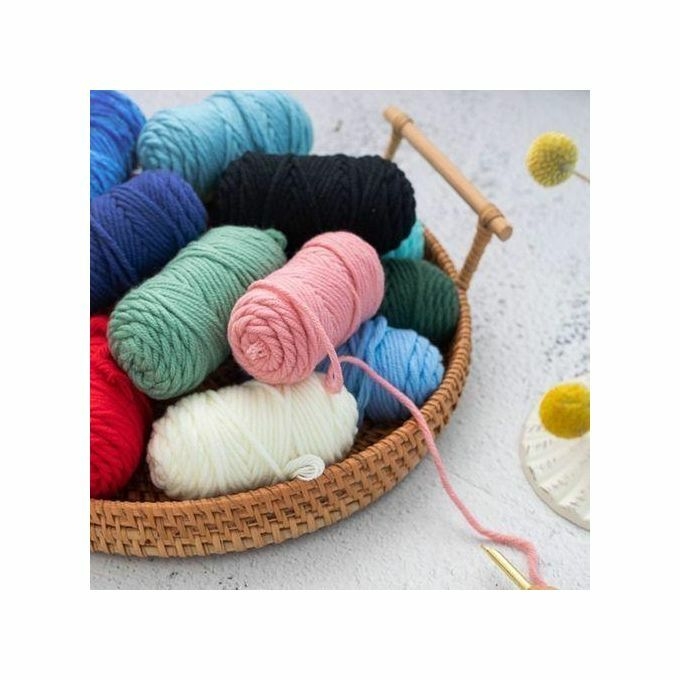 product_image_name-Generic-15PCS Fil De Coton Coton Au Lait Fil à Crochet D'épaisseur Moyenne-2