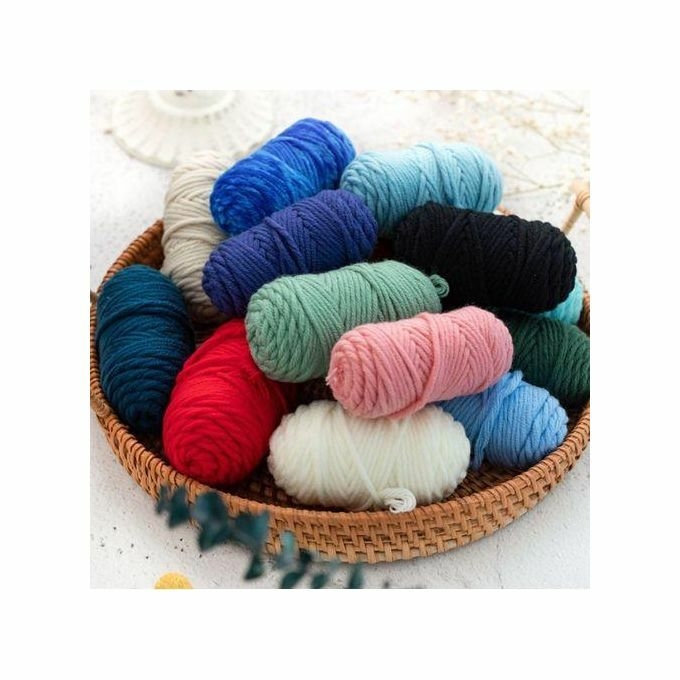 product_image_name-Generic-15PCS Fil De Coton Coton Au Lait Fil à Crochet D'épaisseur Moyenne-1