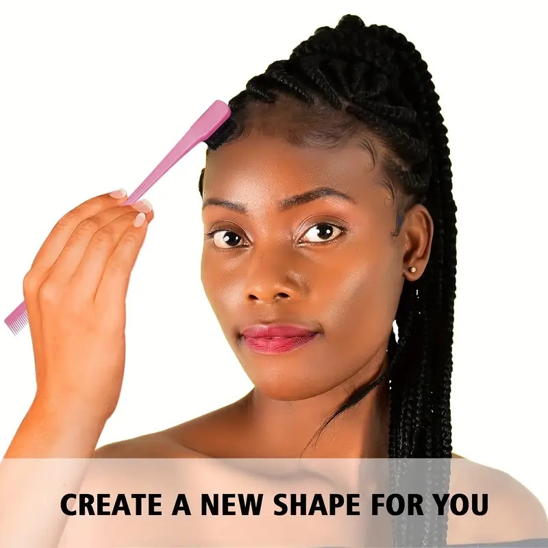 12pcs set hair styling comb set detangling hair brush for all hair types detangler brush teasing hair brush rat tail comb edge brush silicone scalp massager shampoo brush for shower hairdressing spray bottle hair styling tools travel essentials details 5