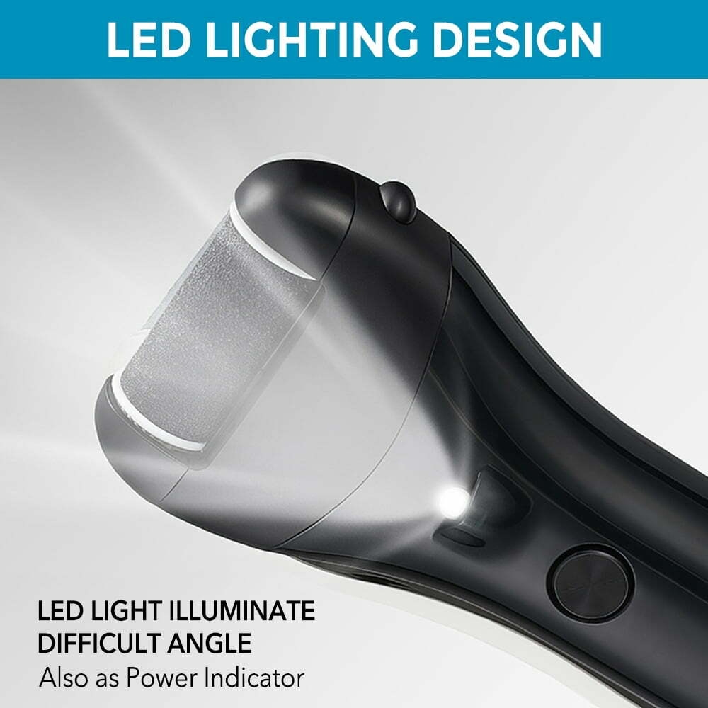 Electric Foot Callus Remover, Rechargeable Portable Electronic Foot File Pedicure Kits, Waterproof Foot Scrubber File, 16 in1 Professional Pedicure Tools, Foot Care for Dead Skin Ideal Gift, 3 Rollers