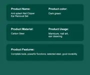 10 in 1 manicure set   nail clipper kit manicure professional manicure pedicure set mens accessories   set nail grooming kit present for men husband boyfriend parent details 5