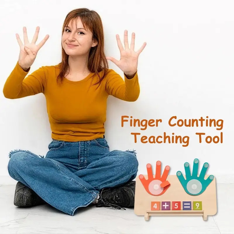 wooden   learning toy for   colorful addition subtraction teaching aid enhances early math skills math learning tools details 0