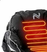 Chaise de camping chauffante surdimensionnée ABORON, chaise pliante à coussin chauffant portable à trois modèles, D...