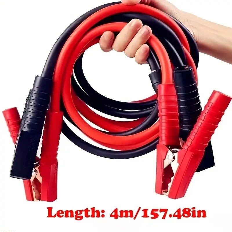 car battery jumper cable booster battery cable for sedans trucks and suvs 4 12ft details 1