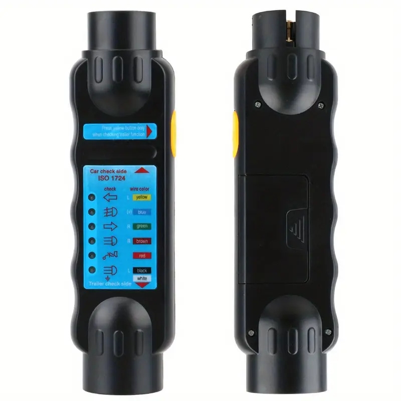 插座诊断工具 12v 车载拖车拖车灯线路测试器拖车测试器 7 钉汽车拖车灯测试器汽车线路信号探测器插座连接器记录器汽车零部件拖车配件拖车工具 商品详情 1