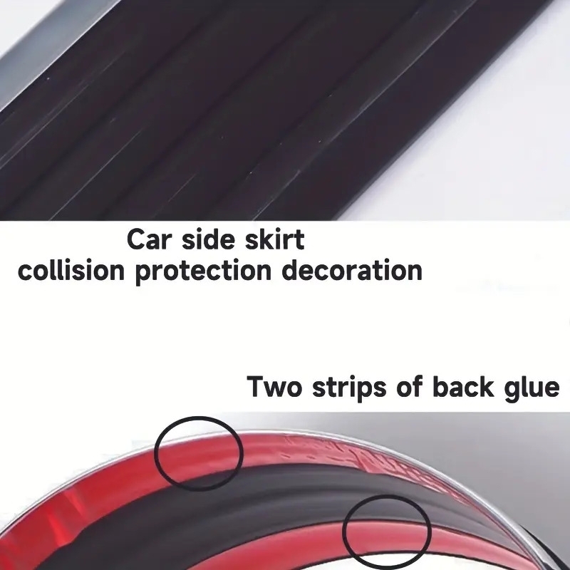 汽车侧裙 防撞杆 门裙边 防摩擦 装饰杆 改良盾牌 美化 生锈橡胶条划痕 详情 5