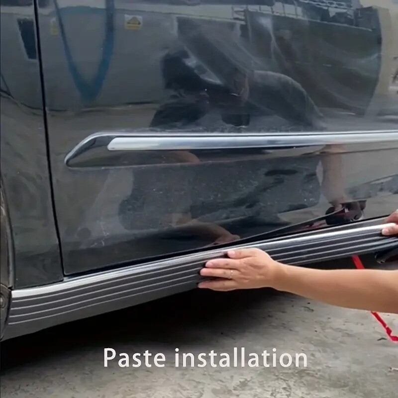 汽车侧裙 防撞杆 门裙边 防摩擦 装饰杆 改良盾牌 美化 生锈橡胶条划痕 详情 4