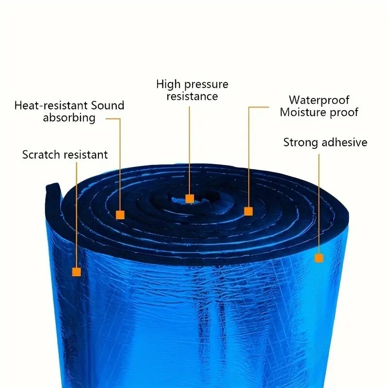 car thermal and acoustic insulation foam   thermal and acoustic insulation mat aluminum foil self   thermal and acoustic insulation mat car hood acoustic foam details 1