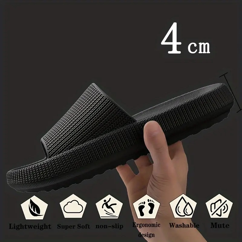 men's non slip slides open toe slip shoes indoor outdoor 36 37 black 14