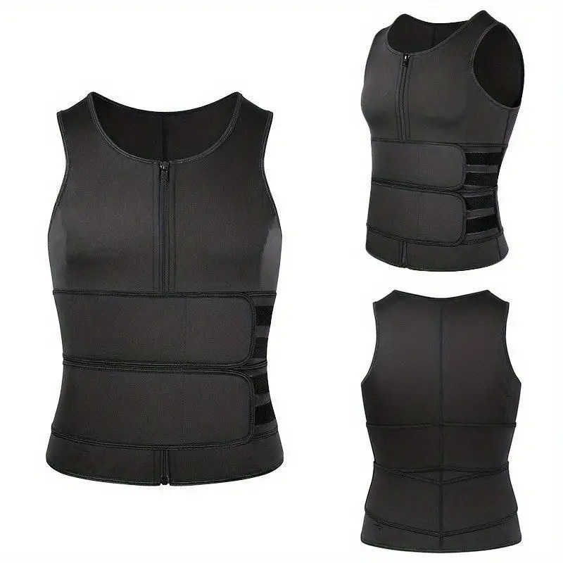 Gilet De Sauna Homme Pour Perte De Poids - Néoprène, Compression, Transpiration, Pour Sport Et Fitness (taille L)
