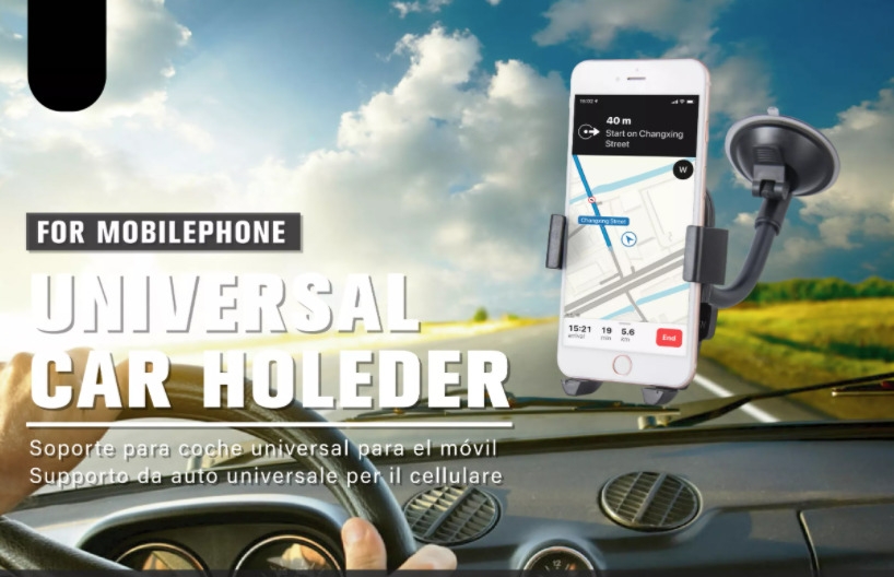 Support universel pour téléphone de voiture à col de cygne Mobile 3.5-6