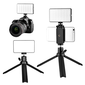 LW 140 Lumière éclaircissante avec support pour téléphone portable, appareil photo numérique