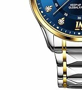 Montres étanches pour hommes OLEVS Montres-bracelets chronographes étanches en acier inoxydable Montres habillées de luxe ...