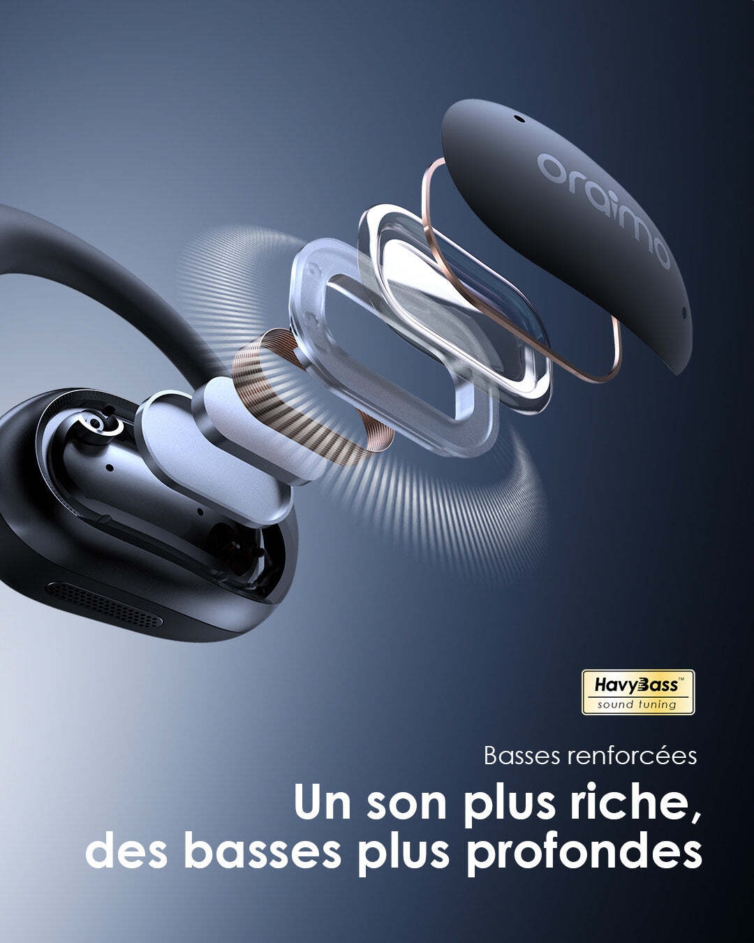 Écouteurs OpenArc avec basses renforcées HavyBass
