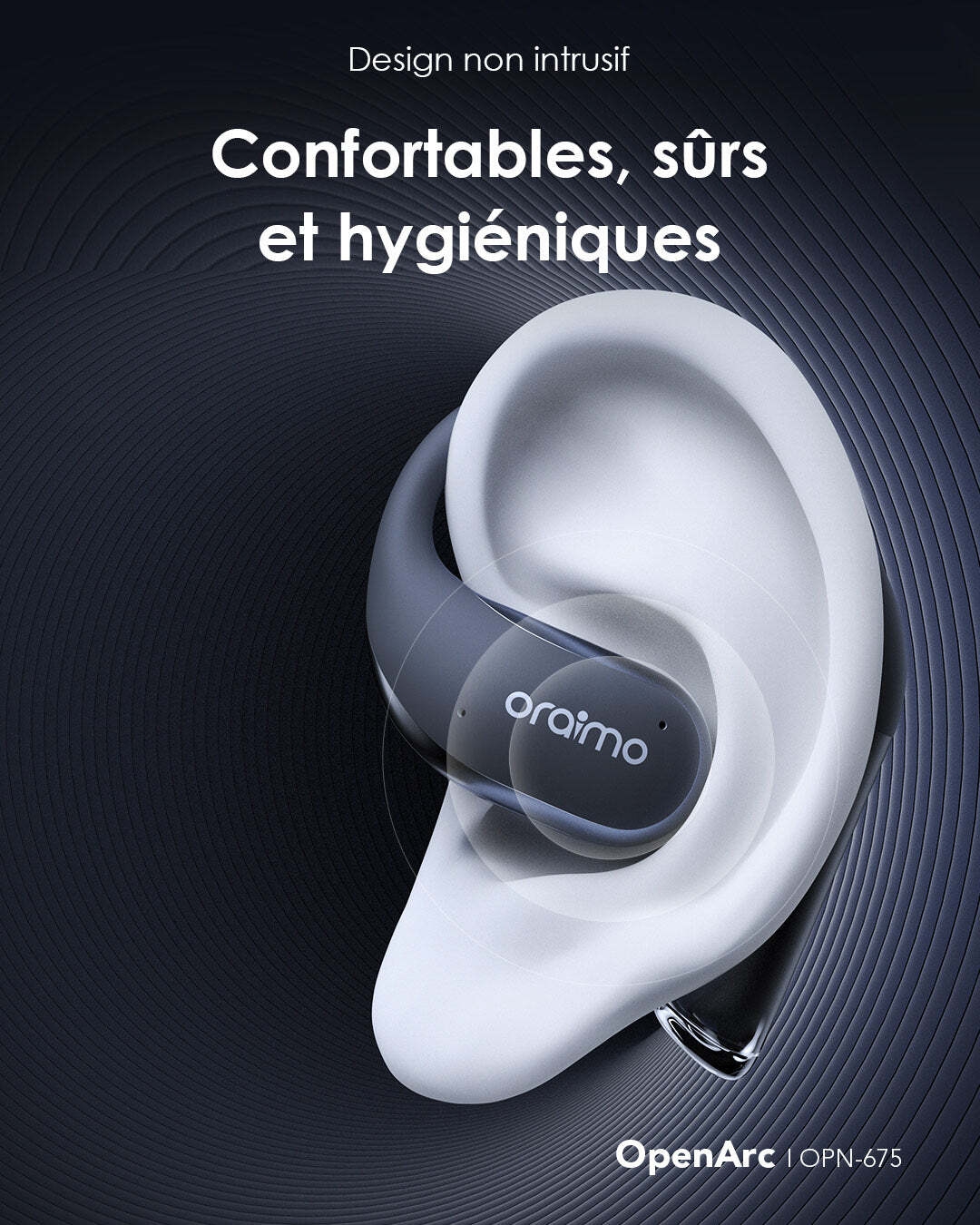 Écouteurs OpenArc avec design ergonomique