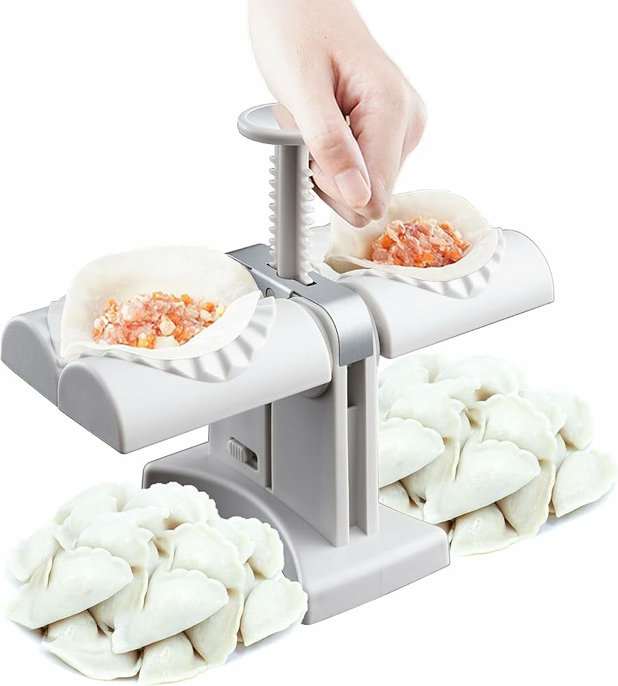Buy Household Double-Head Automatic Dumpling-Maker Mould - Dumpling Mold,  Pierogi Maker, Empanada Maker, Stainless Steel Dumpling Maker, Wrap Two at  Once, Kitchen Accessories Online at Low Prices in India - Amazon.in
