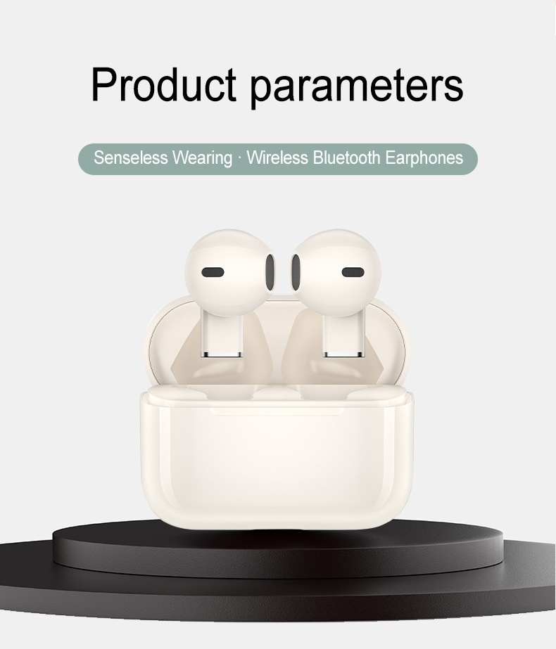 Écouteurs sans Fil Pro 5s à Prix d'Usine, Logo Personnalisé, Conception Ouverte pour Filles, Basses Profondes, Recharge Type-C Élégante