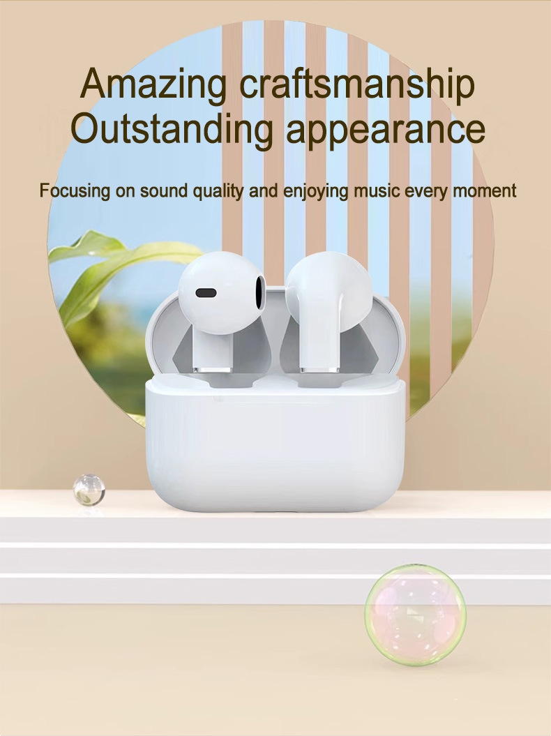 Écouteurs sans Fil Pro 5s à Prix d'Usine, Logo Personnalisé, Conception Ouverte pour Filles, Basses Profondes, Recharge Type-C Élégante