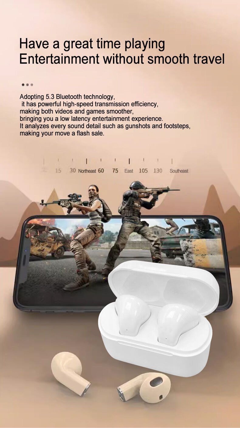 Écouteurs sans Fil Pro 5s à Prix d'Usine, Logo Personnalisé, Conception Ouverte pour Filles, Basses Profondes, Recharge Type-C Élégante