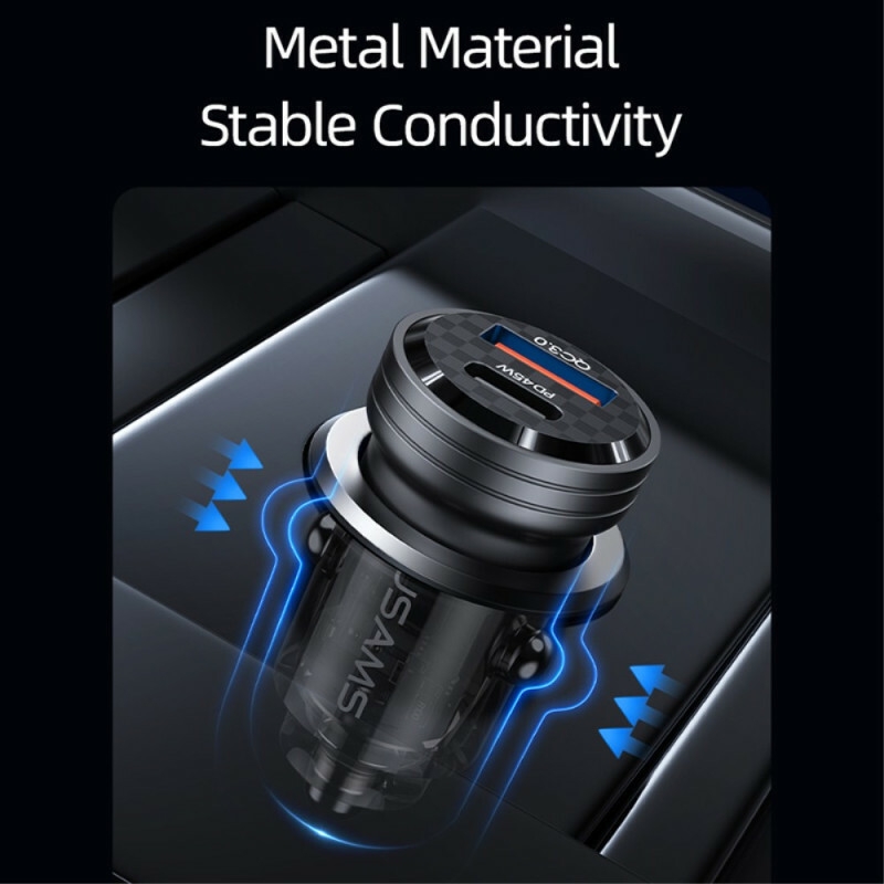 Chargeur Transparent USAMS pour voiture - Ma Coque