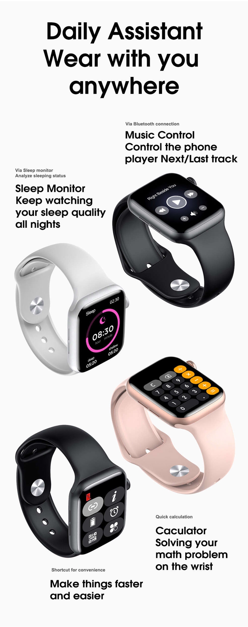 W26 1.75-inch Large-screen High-definition Dual 2.5D IP68 Waterproof Bluetooth Phone Smart Stylish Sports Watch - Black W26 1.75-inch Large-screen High-definition Dual 2.5D IP68 Waterproof Bluetooth Phone Smart Stylish Sports Watch - Black