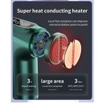 product_image_name-Generic-Pistolet fascia électrique à écran LCD, pistolet de massage pour les muscles, 32 vitesses, 4 têtes - Vert-4