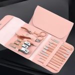 product_image_name-Fashion-Ensemble de manucure 16 pièces, kit de soins des ongles, ensemble de pédicure pour femmes et hommes, coupe-ongles-2