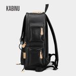 product_image_name-Fashion-Sac À Dos En PU Sac D'ordinateur Sac D'école De Voyage En Plein Air - Noir-3