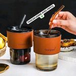 product_image_name-Generic-Tasse café en verre avec pipette - bouteille jus avec paille luxe-1