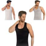 Pack de trois débardeurs en coton pour homme