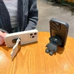 product_image_name-Generic-Astronaute 3D Design populaire avec support Candy Color Beige coque de téléphone givré pare-chocs-3