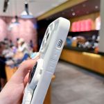 product_image_name-Generic-Astronaute 3D Design populaire avec support Candy Color Beige coque de téléphone givré pare-chocs-5