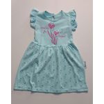 Robe Pour Fillette Turquoise-Menthe 