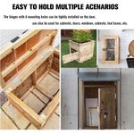 product_image_name-Generic-Charnières de porte en acier inoxydable - Pour portes d'armoires, fenêtres, etc. (10 charnières + 72 vis)-6