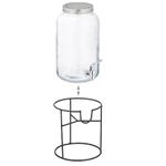 product_image_name-Generic-Distributeur avec carafe en verre  de 5,5 l, support en métal et robinet-3