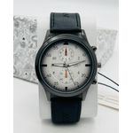 Bolun Montre homme noire + boite à aiguille chic et classe - fond blanc