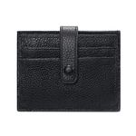 product_image_name-Fashion-Porte-cartes portefeuille mince minimaliste en cuir véritable - Noir-2
