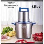 Hachoir électrique 12L pour viande, poisson, fruit et légume