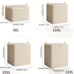 product_image_name-General-30L/110L/150L/220L Heavy Duty Clothing Storage Bags with Reinforced Handles, Extra Large Storage Bags for Clothes, Thickened Double Zipper for Space Saving Travel-2