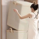 product_image_name-General-30L/110L/150L/220L Heavy Duty Clothing Storage Bags with Reinforced Handles, Extra Large Storage Bags for Clothes, Thickened Double Zipper for Space Saving Travel-3