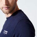 product_image_name-Domyos-T-shirt Fitness Homme - 500 Essentials Imprimé Bleu Foncé-4