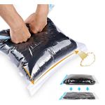 product_image_name-Generic-Ensemble De 10 Sacs De Compression Roulés à la Main, Comprenant 4 Grands Et 4 Petits Sacs De Rangement Sous Vide Sacs De Compression Sous Vide Sacs De Rangement De Voyage Sacs De Rangement Pour Vêtements-1