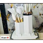 product_image_name-Generic- Ensemble d'ustensiles de cuisine et de couteaux composé de 19 pièces-2