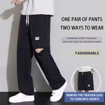 product_image_name-Fashion-Pantalon décontracté homme 2-en-1 (Pantalon/Short décontracté), Salopette homme amovible-1