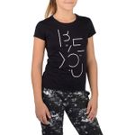 product_image_name-Domyos-T-shirt 100 Mc Gym Fille Imprimé Noir Blanc By Decathlon-2